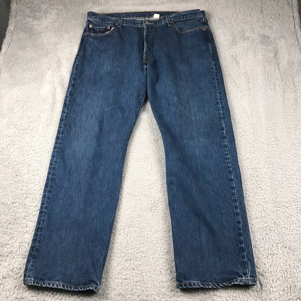 Levis 501 XX Jeans Mens 40 (40x31) Blue Button Fly Denim Vintage Y2K *Flaw